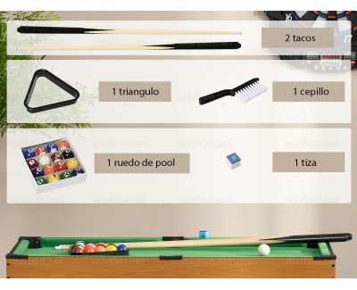 Mesita de Billar Infantil plegable de 132 cm Mesita de Billar Infantil plegable de 132 cm